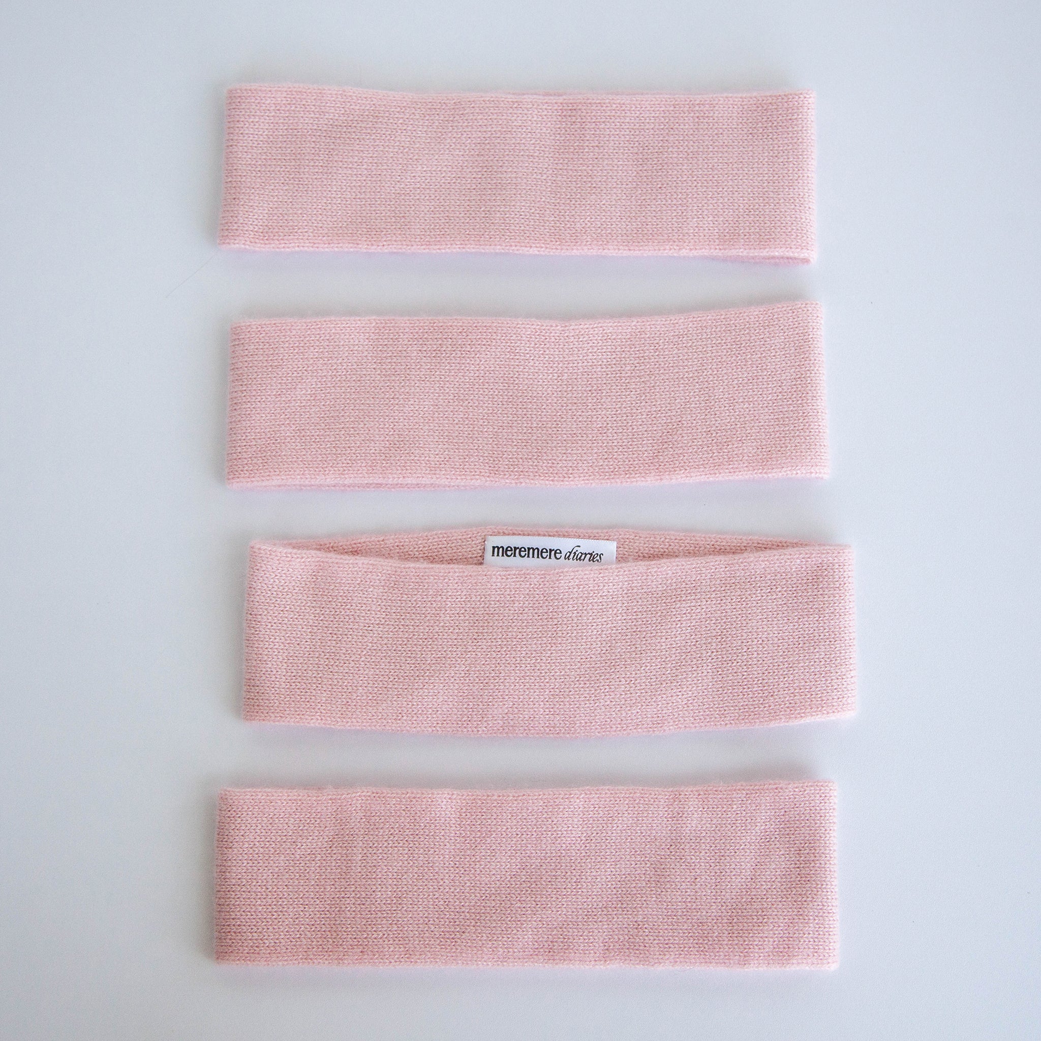 Meremere Pattern Recycled Cashmere Headband - Blush – Meremere Diaries