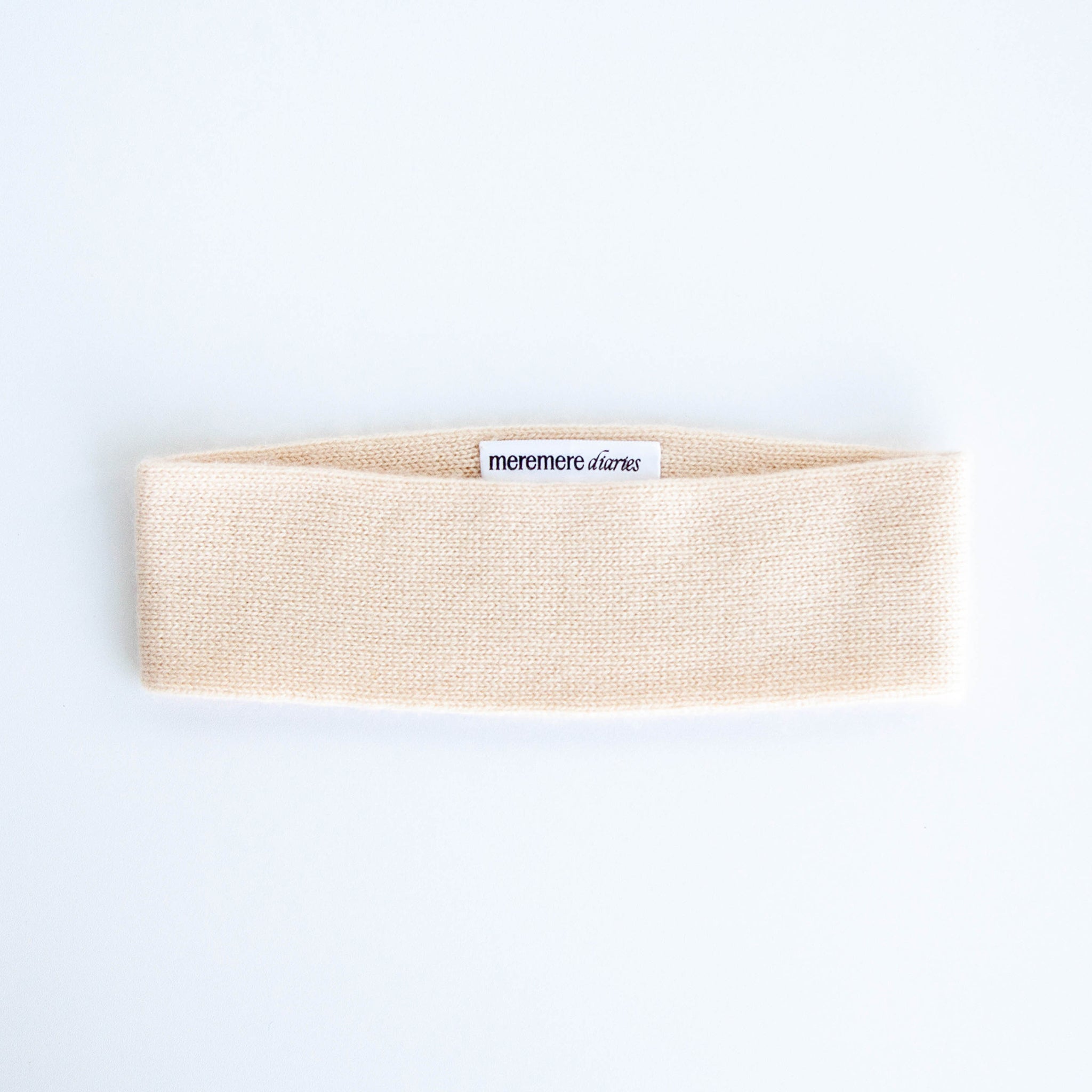 Meremere Pattern Recycled Cashmere Headband - Natural – Meremere Diaries